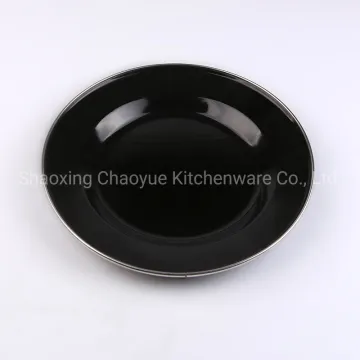 Camping Tableware Metal Shallow Plate Supplier Deep Soup Plate