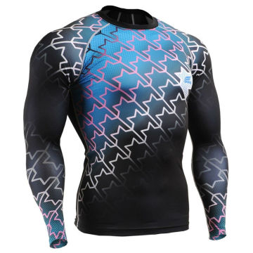 Sublimation Rash Guard Grappling Top polyester Rash Guard