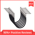 6Pcs 1/4 Inch Guitar Effect Pedal Instrument Patch Cable - 6 Inch Instrument Cables for Guitar Effect Pedals Guitar Patch Cables