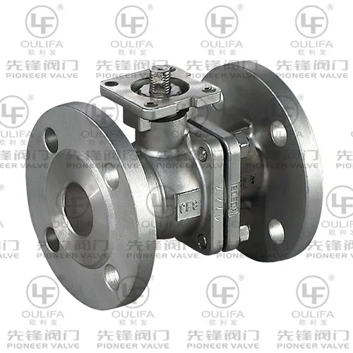 2PC Flanged Stainless Steel Full Bore Ball Valve (PQ41F)
