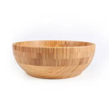 Stoviglie ecologiche in ciotola di legno naturale