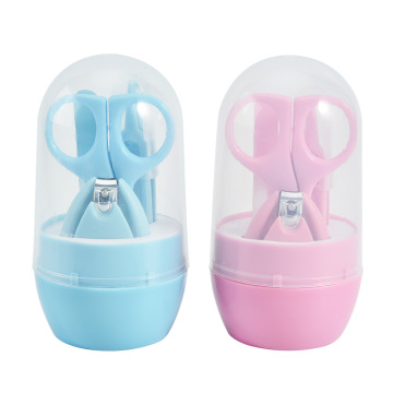 Portable 4-Piece Baby Nail Care Set - Newborn Toddler Gift Kit with Scissors & Shears