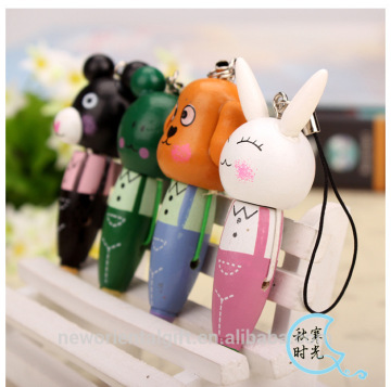 2014 writing well and promotional wooden Keychain pen
