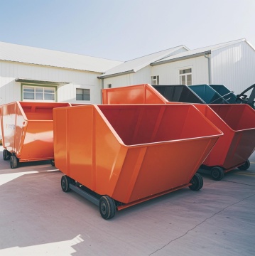 Customized Carbon Steel Skip Bin for Outdoor Waste Management
