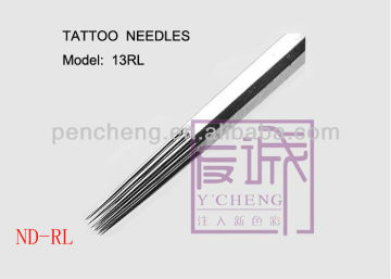 On Bar/Round liner needles , 50 Pack Pre-made Sterile Tattoo Needles