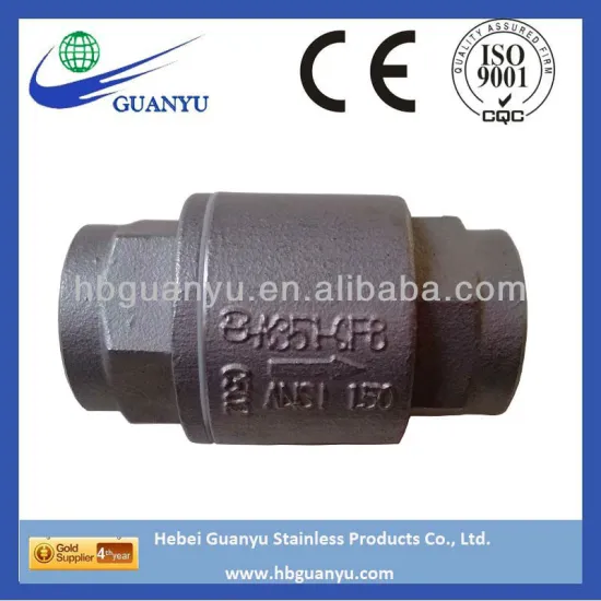 2PC 4 inch stainless steel304/316 NPT Threaded Vertical Check Valve 200PSI