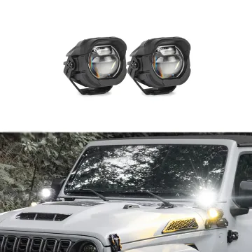 OMU A-Pillar Spotlight for Jeep Wrangler JK - High Low Beam, White Light, Off-road Accessory