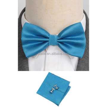 Ensemble de nœud papillon de la mode pour hommes avec boutons de manchette pour le mariage et la fête
