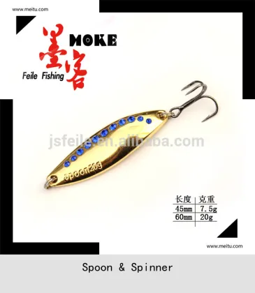 Gigh quality Gold zinc jackson fishing spinner