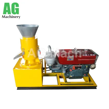 Hardwood Softwood Diesel Wood Pelletizer Biomass Pellet Machine Price
