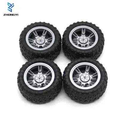 Small Truck and Car Pedal RC Racing Rubber Tires - Model Toy Hot Wheels