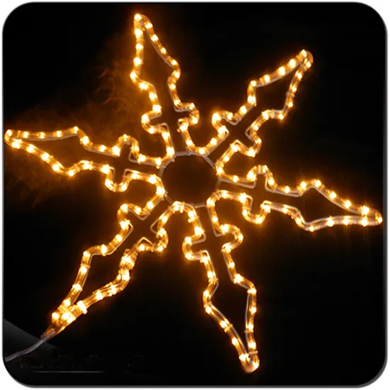 LED metal frame ornament christmas snowflake light