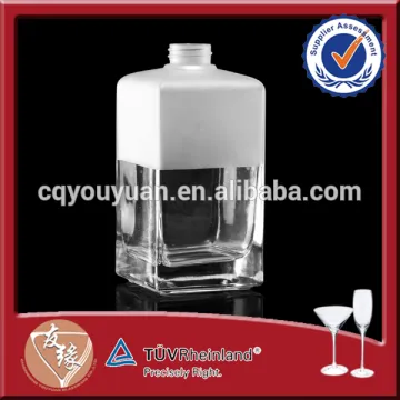 Screw Top Square Design Glass Perfume Bottle 400ml
