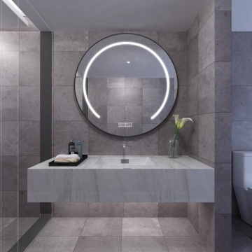 Modern Adjustable Anti-Fog LED Bathroom Wall Mirror with Touch Switch