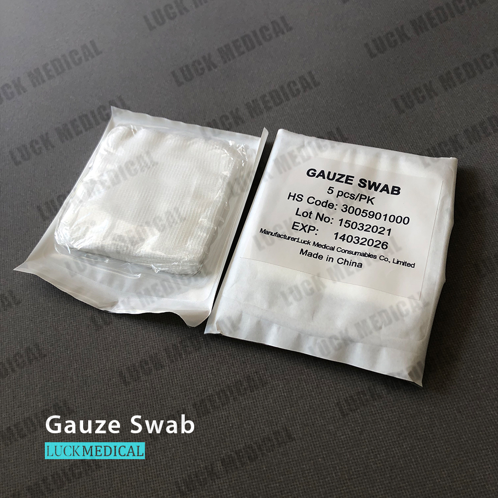 Bandage de coussin de gaze 5x5 10x10 cm