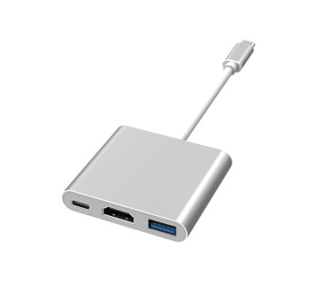 3in1 Tipo C USB Hub: USB 3.0 + Type-C 100W + 4K HDTV Adattatore Docking Station