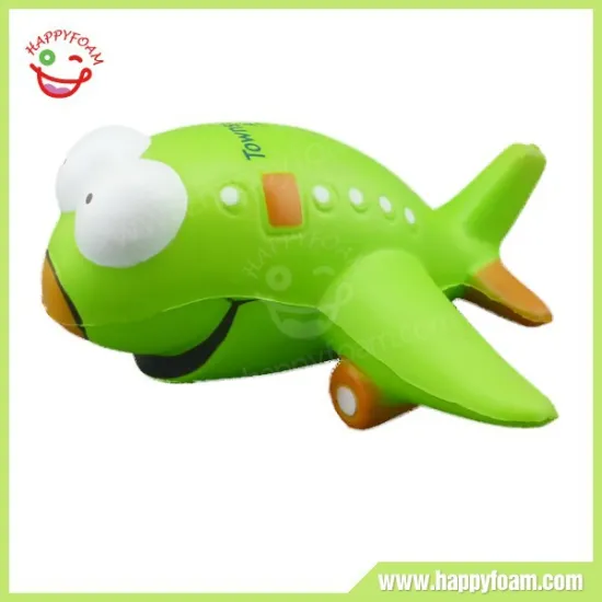 Plane polyurethane foam stress ball