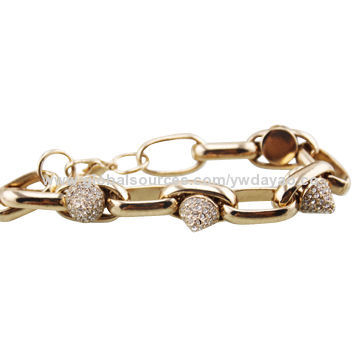 Hot selling jewelry metal crystal bracelets