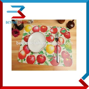 GOOD price PP placemat/dining table mat/plastic dinner mat