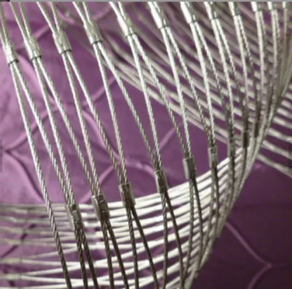 flexible cable stainless steel rope mesh