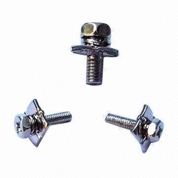 Hex Head Screws with Square Washer, Used for Hard Disk