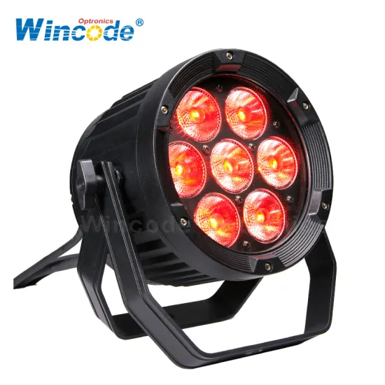 High Quality 7Pcs 10W RGBW 4-in-1 PAR Light Outdoor DMX512 Waterproof LED PAR