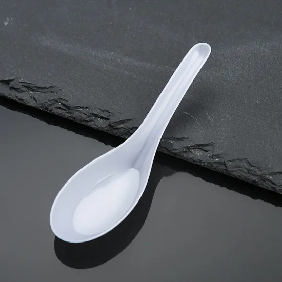Wholesale PP Soup Spoons and Disposable Plastic Cutlery for Food Packaging
