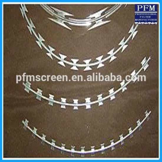 razor barbed military wire mesh fence