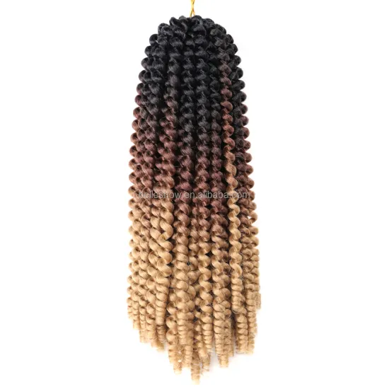 Hot sell wholesale crochet braid fiber curly spring curl hair crochet braid 12 inch spring twist hair