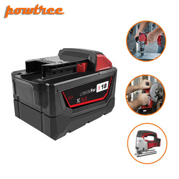 powtree 9.0Ah Li-ion Tool Battery for Milwaukee M18 48-11-1815 48-11-1850 Repalcement M18 Battery 2646-20 2642-21CT L3
