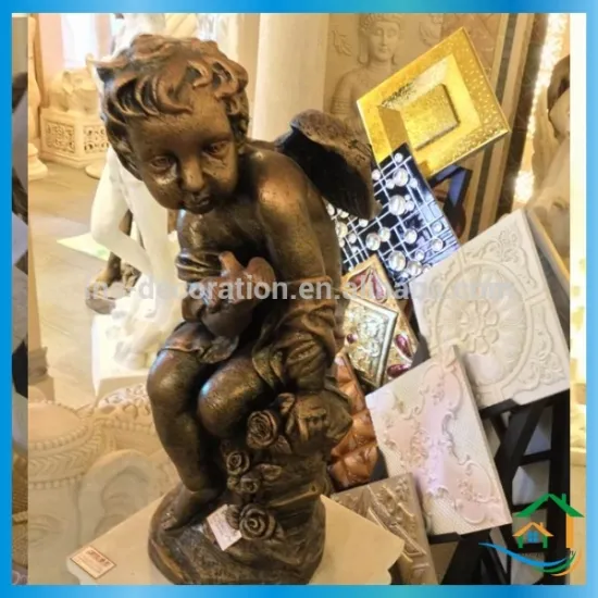 Bronze garden statues children