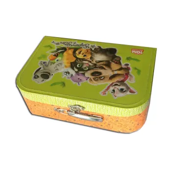 Children Cartoon Cover Print Cardboard Suitcase