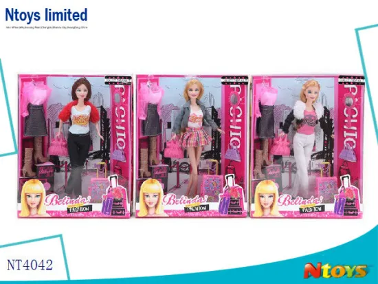 2014 NEWEST 11.5INCH FASHION BELINDA VINYL DOLL SET.3 ASTD, NT4042
