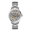 Skeleton Dial Steel Mechanical Woman Automatic Watch