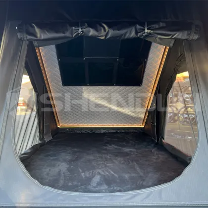 SNDN Outdoor Car Roof Tent Aluminum Shell Triangle Roof Top Tent