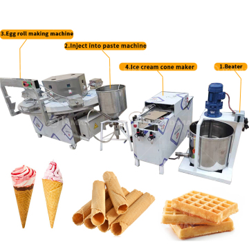 Hochwertige Lebensmittelmaschinen für Zucker-Eiszapfen und Waffelbrötchen