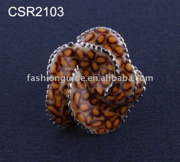 popular 316L stainless steel ring flower steel ring