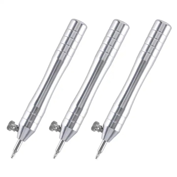 Kit di strumento di riparazione per orologio per orologio per orologio per inserimento della corona: strumento orologio a 4 pin/tubo in acciaio inossidabile