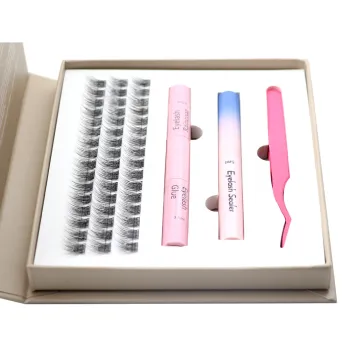 Beginner Friendly DIY Eyelash Kit with Glue, Raincoat, and Sealer