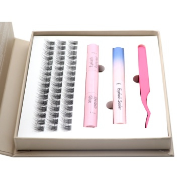 Beginner Friendly DIY Eyelash Kit with Glue, Raincoat, and Sealer