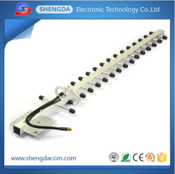 High gain and long range outdoor 2.4g directional 16 elements 16dbi wireless yagi antenna
