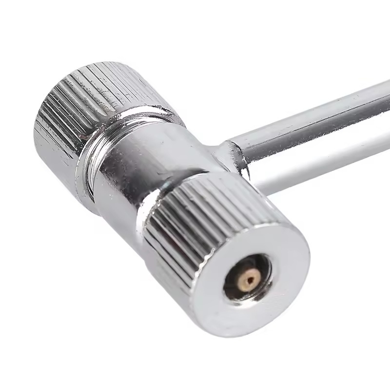 Metal Dual Head Bike Car Pump Adapter - 2-Way Tire Inflator