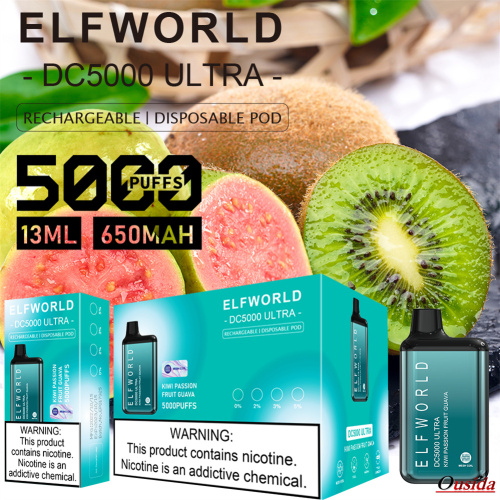 Elf World DC5000 Ultra Kiwi Passion Fruit USA