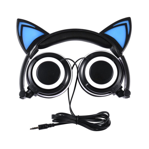 Headphone Telinga Kucing Kedatangan Baru Dengan Lampu LED