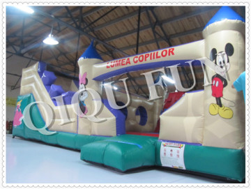 commercial outdoor inflatable obstacle course, inflatable obstacle races, inflatable military challenge obstacle course