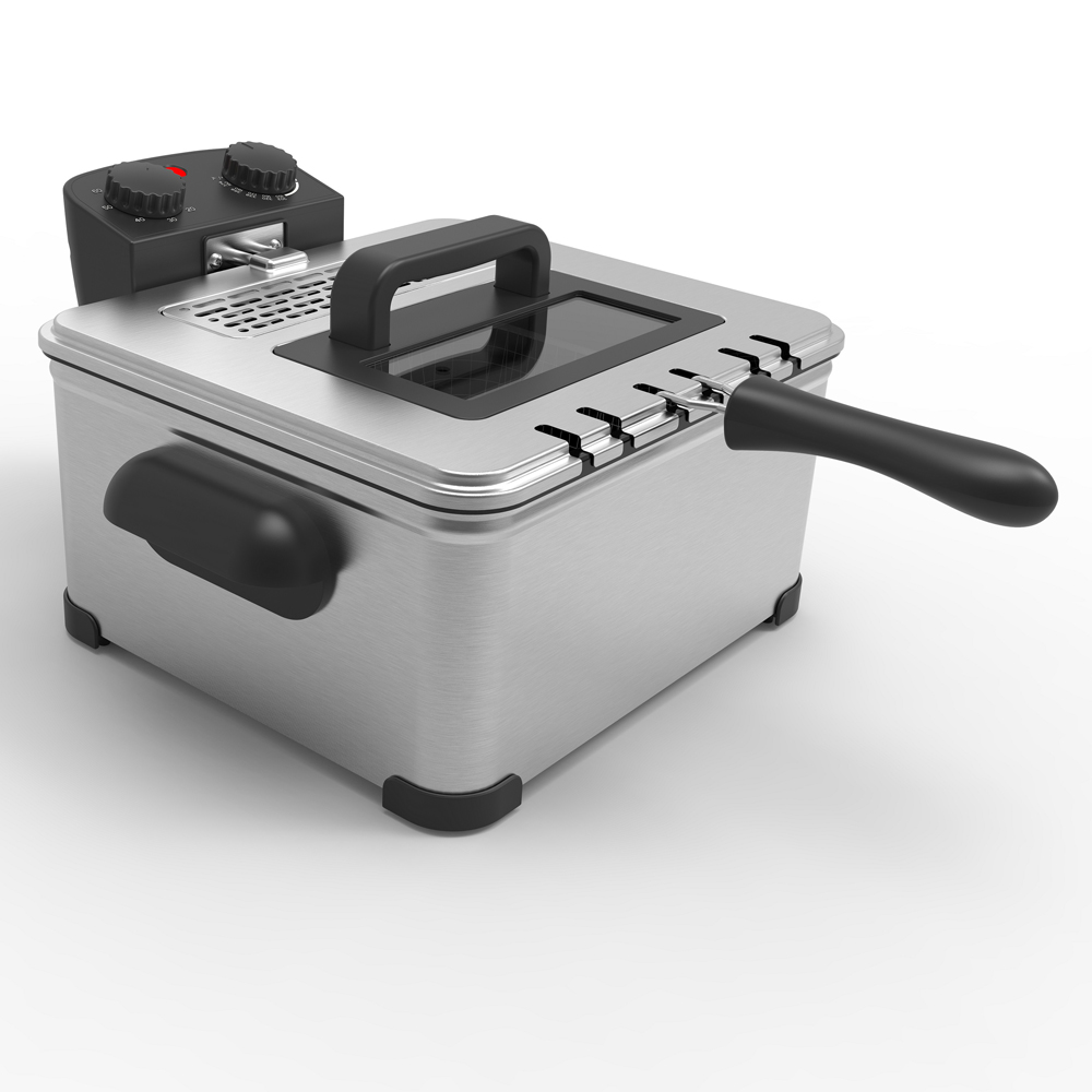 Non Stick Emalj Electric Deep Fryer