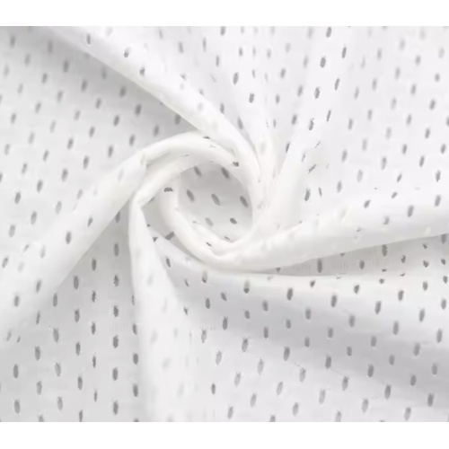 92％ポリエステル8％スパンデックスメッシュファブリックアスレチック服用