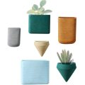 Ceramic Hanging Planters Geometric Wall Decor