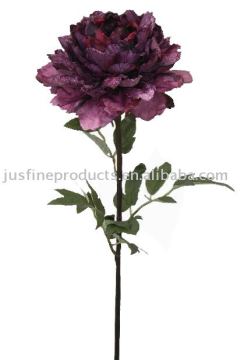Artificial Flower of Christmas Peony Stem 28" H