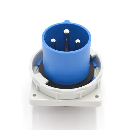 IP67 Industrial Panel Mounted Power Plug Concealed Plug
